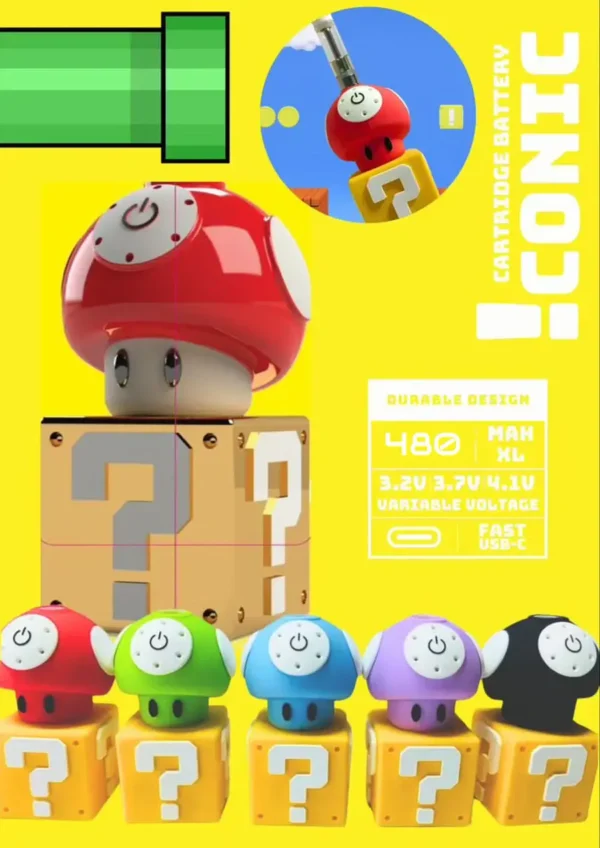 510 Battery - Iconic Mushroom