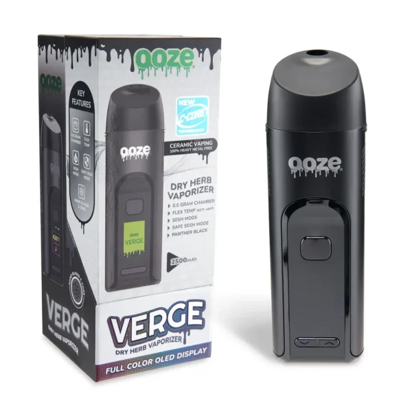 Ooze Verge Dry Herb Vape - Panther Black